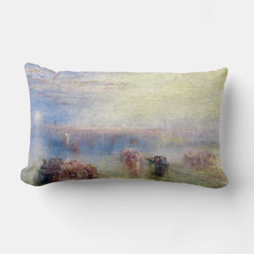 Approach to Venice by William Turner Lumbar Pillow