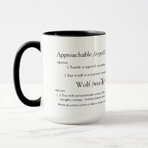 Approachable Wolf Mug for Men