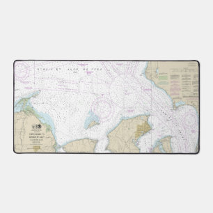 Approaches to Admiralty Inlet Dungeness to Oak Bay Desk Mat