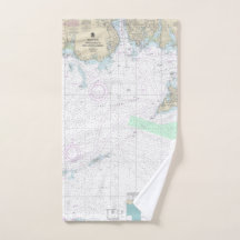 Approaches to New London Harbor Nautical Chart