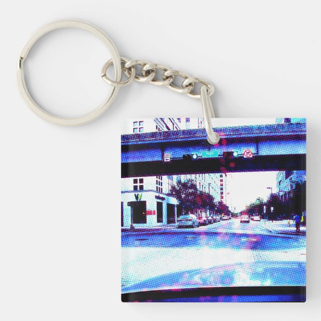 Approaching Hogan Street Keychain (Front)