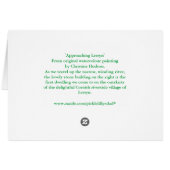 'Approaching Lerryn' Card (Back Horizontal)