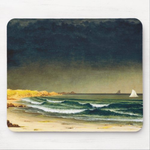 Approaching Storm  Beach by Martin Johnson Heade  Mouse Pad
