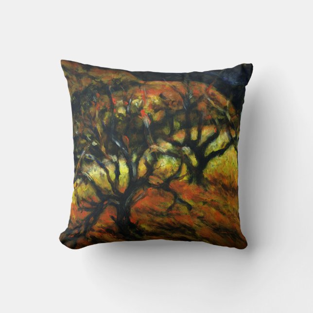 Approaching Storm Throw Pillow (Front)