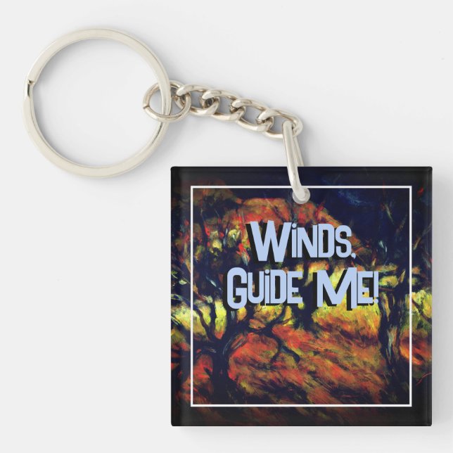 Approaching Storm Winds Guide Me Keychain (Front)