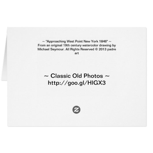 Approaching West Point New York 1846 (Back Horizontal)