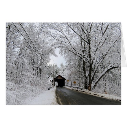 Approaching Winter - Coombs Covered Bridge Cards (Front Horizontal)