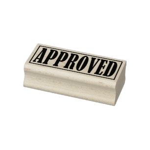 Approved Accepted Business Office Framed Simple Rubber Stamp