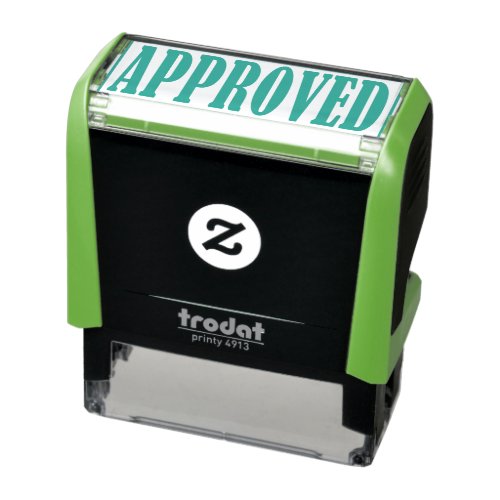Approved Accepted Business Office Framed Simple Self_inking Stamp