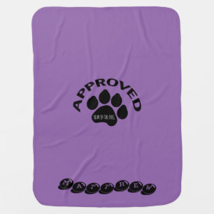 Approved Baby born in Dog Year 2018 Name Blanket