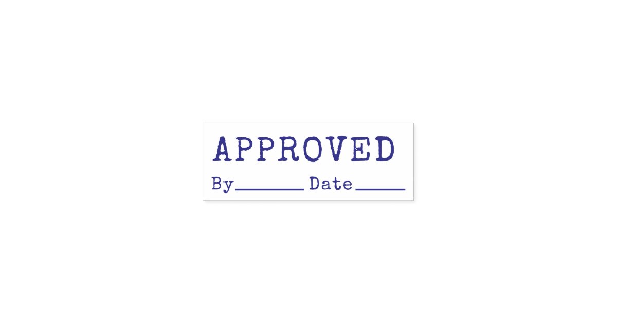 Approved Bookkeeping Quality Signature Name Self-inking Stamp | Zazzle