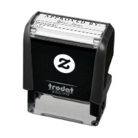 Promot Entered Self Inking Rubber Stamp - Refillable Stampers for Office -  Business, Accounting, Bookkeeping, Coding, Legal, Notary, Work, Ordering