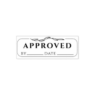APPROVED Business Bookkeeping Signature Date Self-inking Stamp