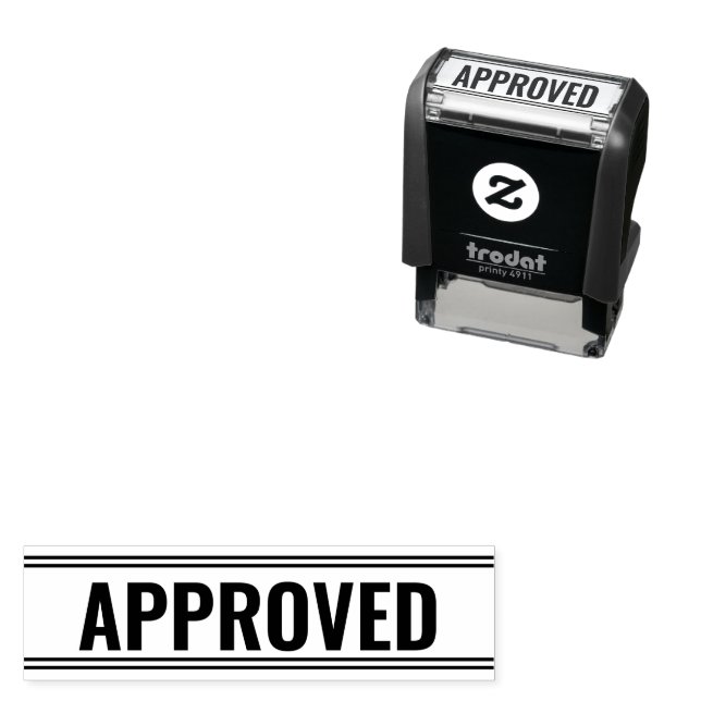 APPROVED Business Text Template Self-inking Stamp (In Situ)