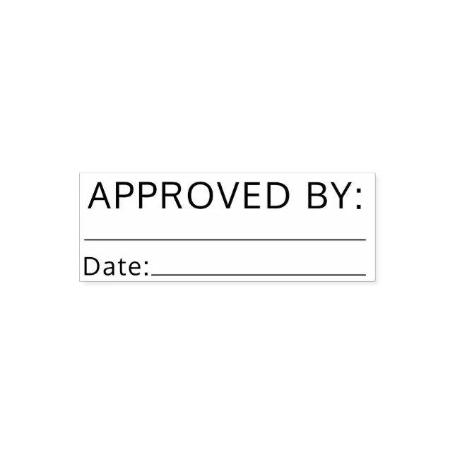 Approved By Bookkeeping Signature Name Self-inking Stamp | Zazzle