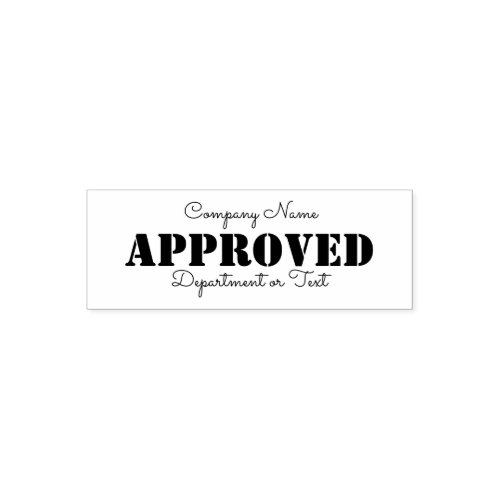 Approved by Business Name Self_inking Stamp