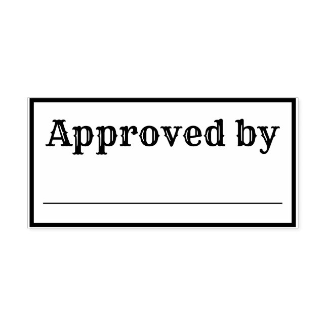 Approved By Rubber Stamp (Imprint)