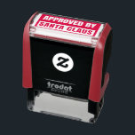 Approved By Santa Christmas Self-inking Stamp<br><div class="desc">Rubber Stamps
Approved By Santa 
Cute Christmas Theme
Customizable</div>