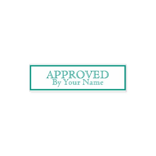 Approved by template self_inking stamp