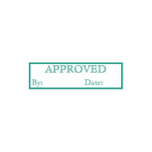 Approved by template self_inking stamp