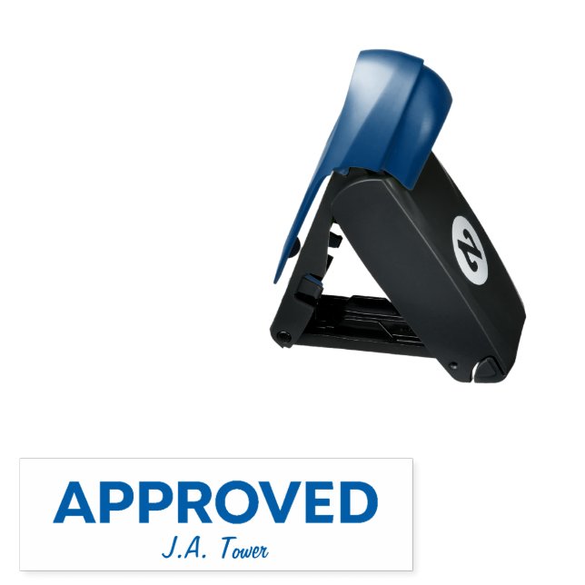 APPROVED by Your Name Pocket Stamp (Open with Design)