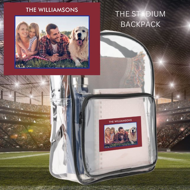 APPROVED EVENT CLEAR STADIUM BACKPACK PHOTO NAME (Creator Uploaded)