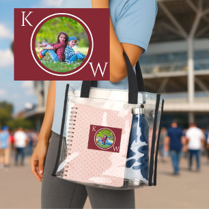 *APPROVED EVENT TOTE CLEAR BAG PHOTO MONOGRAMS