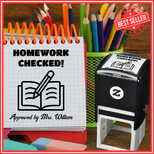 Approved HOMEWORK Teacher Grading Encouragement Self-inking Stamp