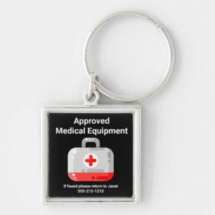 Approved Medical Equipment Luggage Tag Keychain