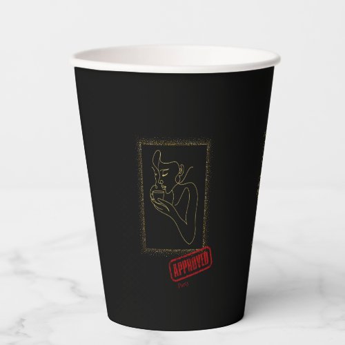 Approved Party | Black & Gold Paper Party Cup