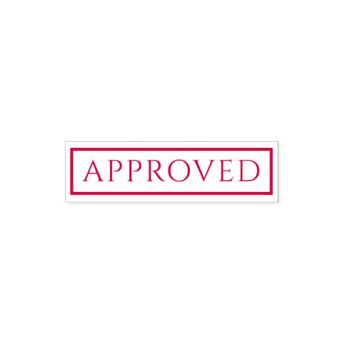 Approved Red On White Accepted Quality Control Pocket Stamp
