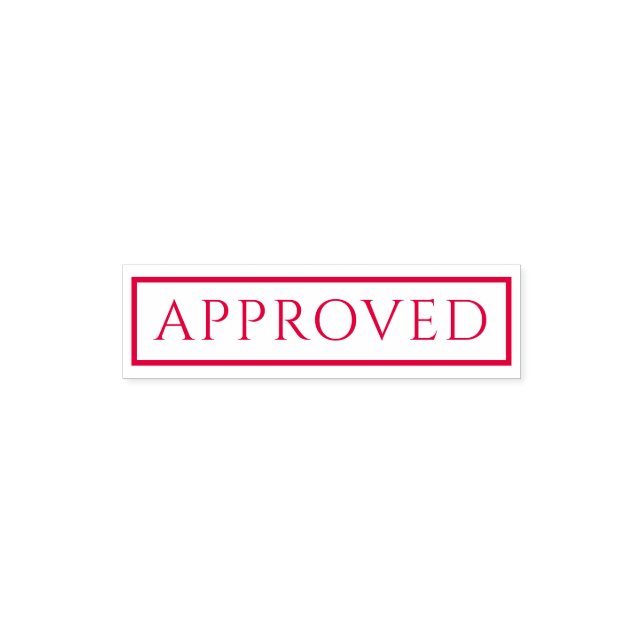 Approved Red On White Accepted Quality Control Pocket Stamp (Design)