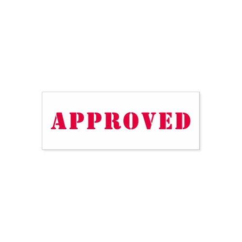 Approved Red White Accepted Quality Control Passed Self_inking Stamp
