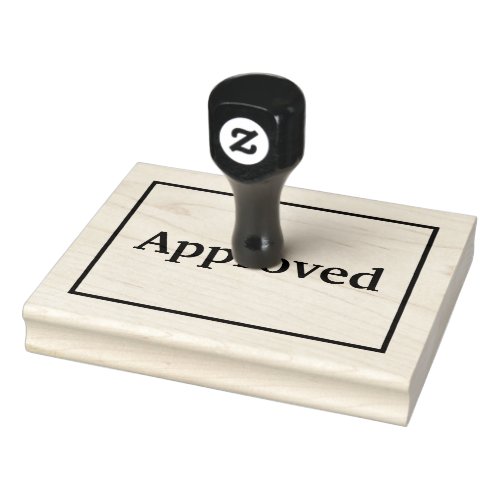 Approved Rubber Stamp