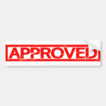 Approved Stamp Bumper Sticker