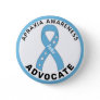 Apraxia Awareness Advocate Ribbon White Button