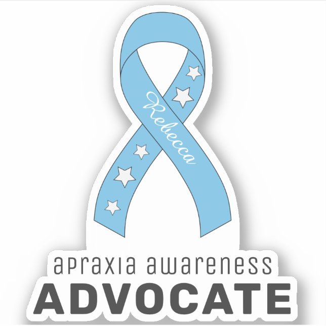 Apraxia Awareness Advocate Vinyl Sticker (Front)