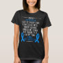 Apraxia Awareness get back up Disease Blue Ribbon T-Shirt