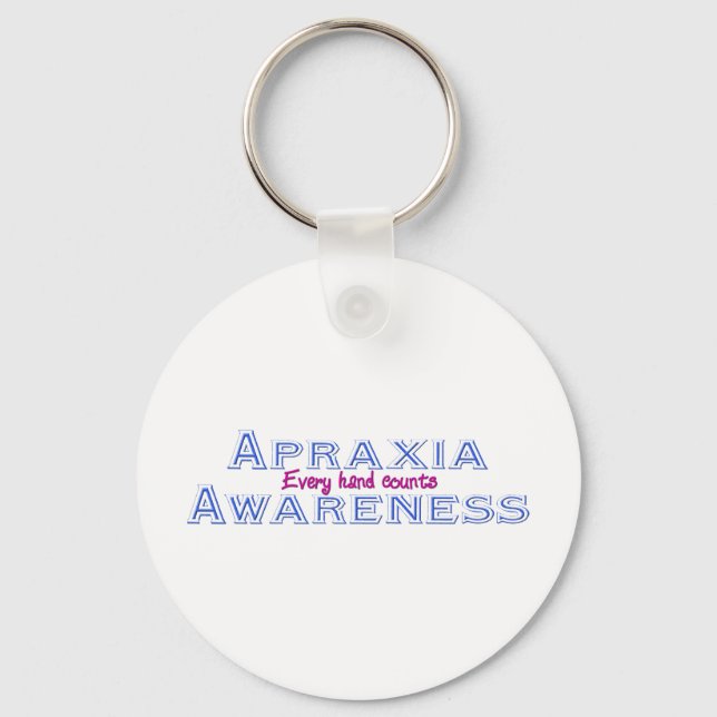 Apraxia Awareness Keychain (Front)