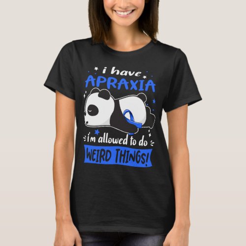 Apraxia Awareness Month Ribbon Gifts T_Shirt