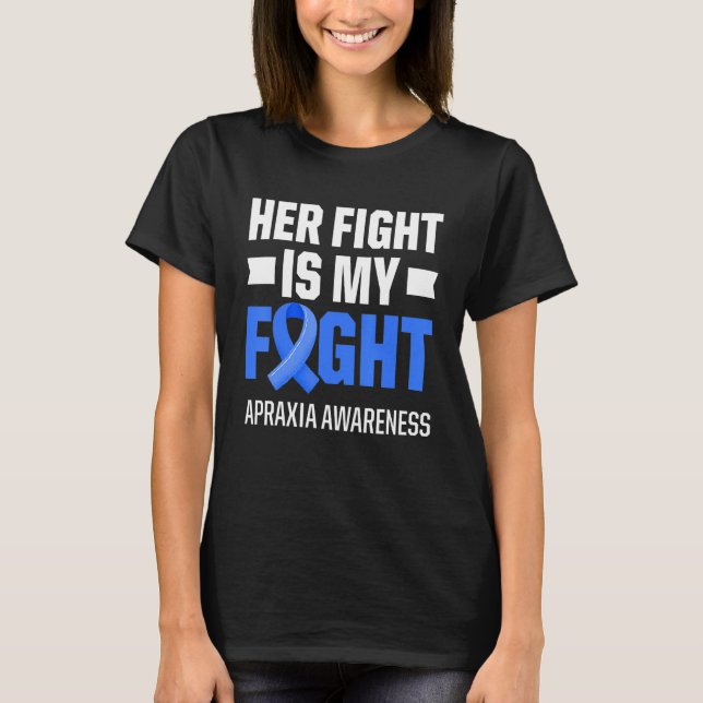 Apraxia Awareness Survivor Fight Warrior 3 T-Shirt (Front)