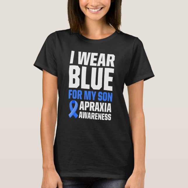 Apraxia Awareness Survivor Wear Warrior 1 T-Shirt (Front)