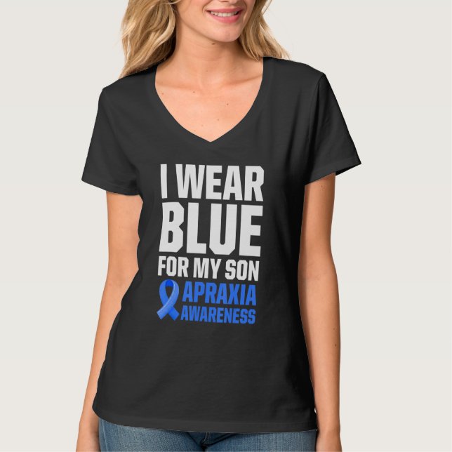 Apraxia Awareness Survivor Wear Warrior 4 T-Shirt (Front)