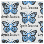 Apraxia Butterfly Awareness Ribbon Fabric