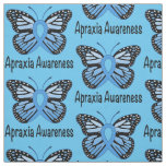 Apraxia Butterfly Awareness Ribbon Fabric