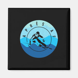 Après Af Ski Skiing Lake Tahoe Park City Skier Sno Magnet