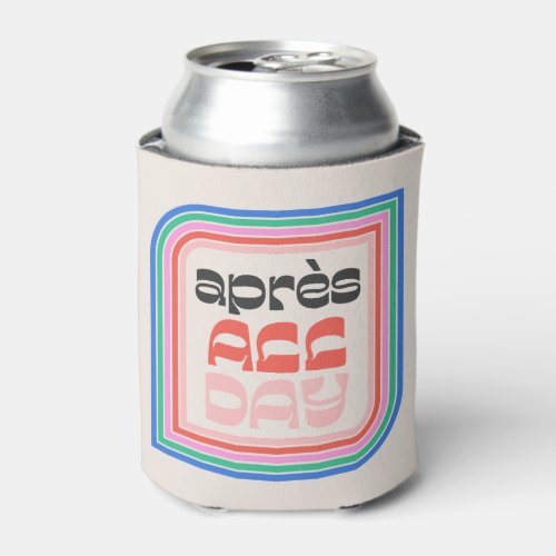 Aprs All Day 70s Retro Striped Type Can Cooler