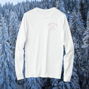 Après All Day Icy Pink Bachelorette Ski Crest T-Shirt