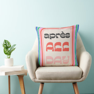 Après All Day Retro Square Throw Pillow