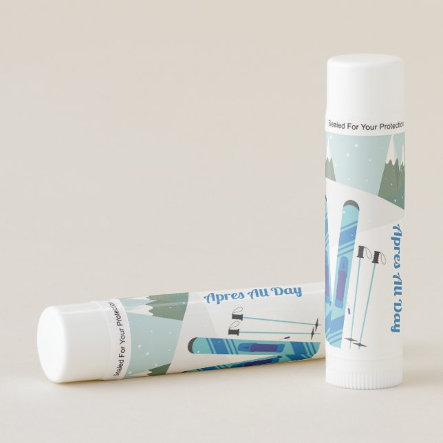 Apres All Day Ski Chapstick Skiing Fun Party Lips (Front)
